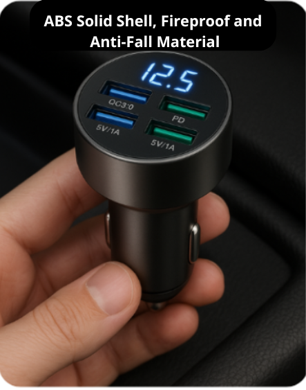 Cargador de coche de 100 W PD, carga rápida