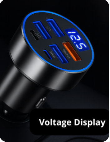 Cargador de coche de 100 W PD, carga rápida